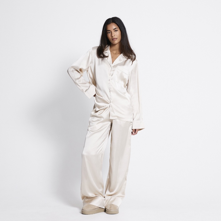Satin pj shirt "Marina"